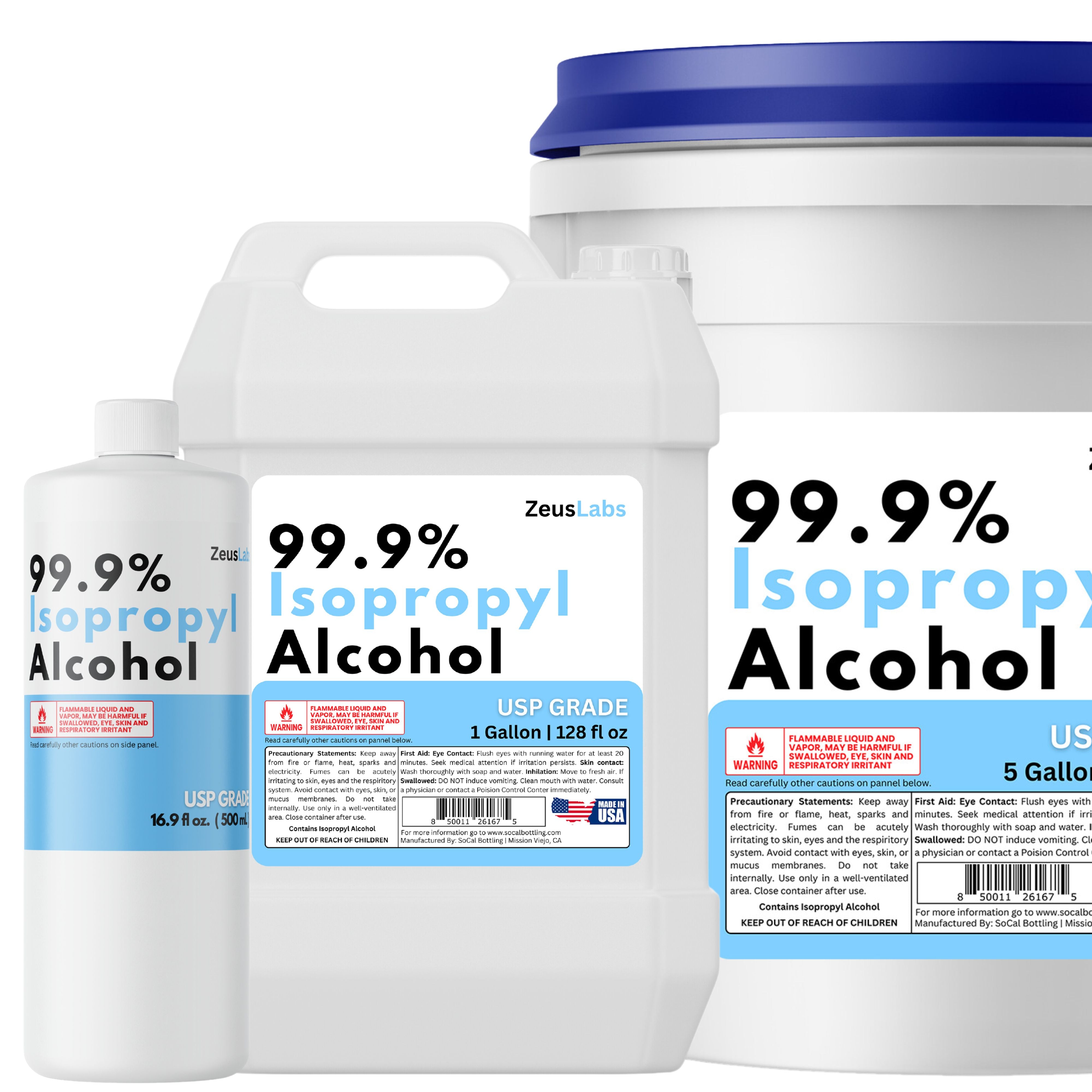 Isopropyl Alcohol 99.9%, gallon